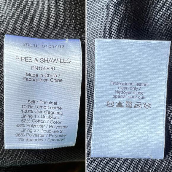 NWT Veronica Beard Miller Dickey Double breasted Leather Blazer Black Size 4 - Picture 5 of 12